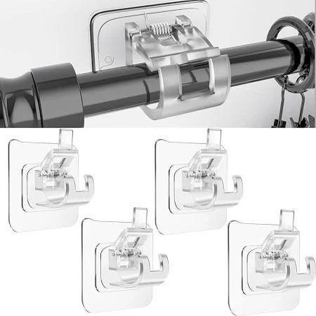 Self-Adhesive Rod Clip Hooks