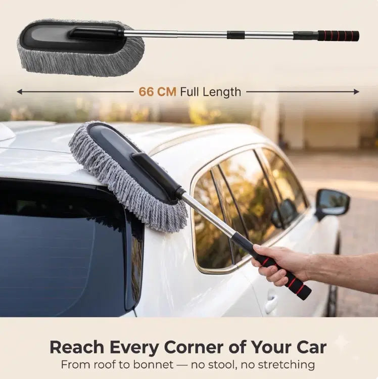 Microfiber Car Duster, Extendable Handle